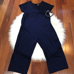 Maternity Cross Front Jersey Jumpsuit XL